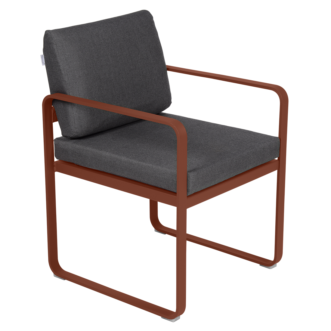 Fauteuil Bellevie Repas — Ocre rouge · Gris graphite