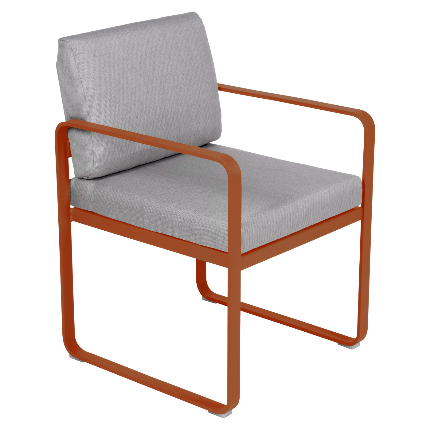 Fauteuil Bellevie Repas — Orange confite · Gris flanelle