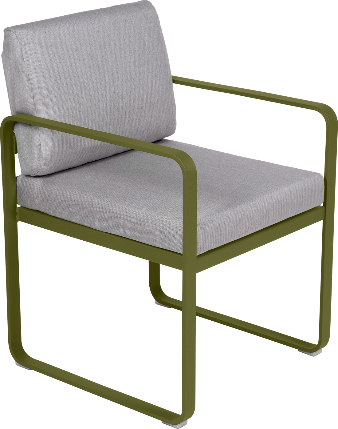 Fauteuil Bellevie Repas — Pesto · Gris flanelle