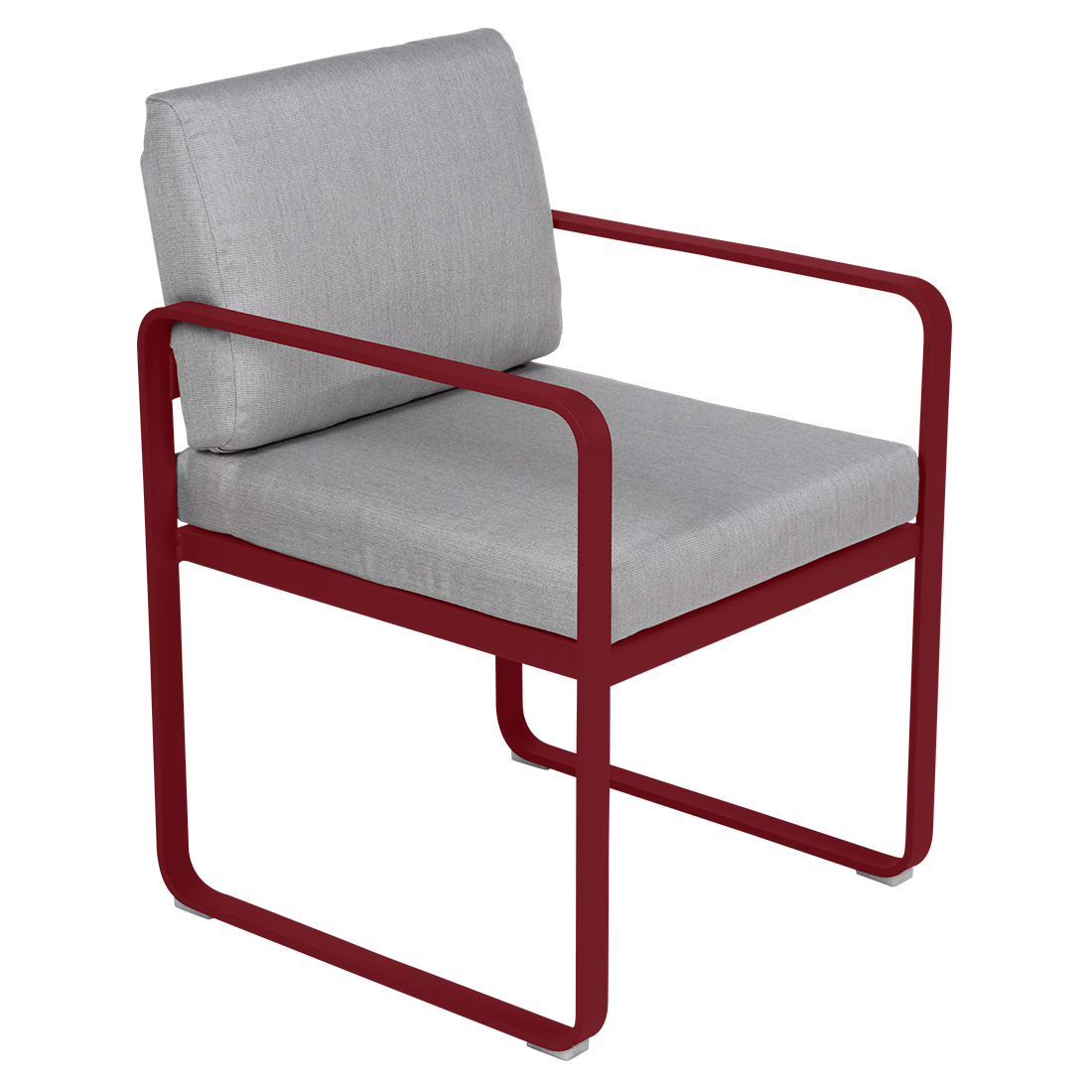 Fauteuil Bellevie Repas — Piment · Gris flanelle