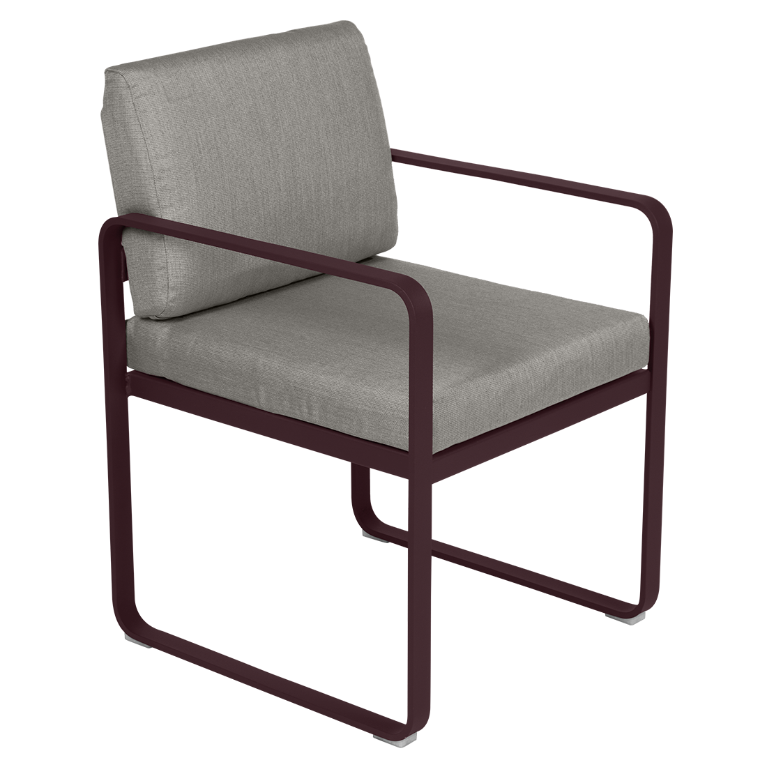 Fauteuil Bellevie Repas — Cerise noire · Taupe grisé