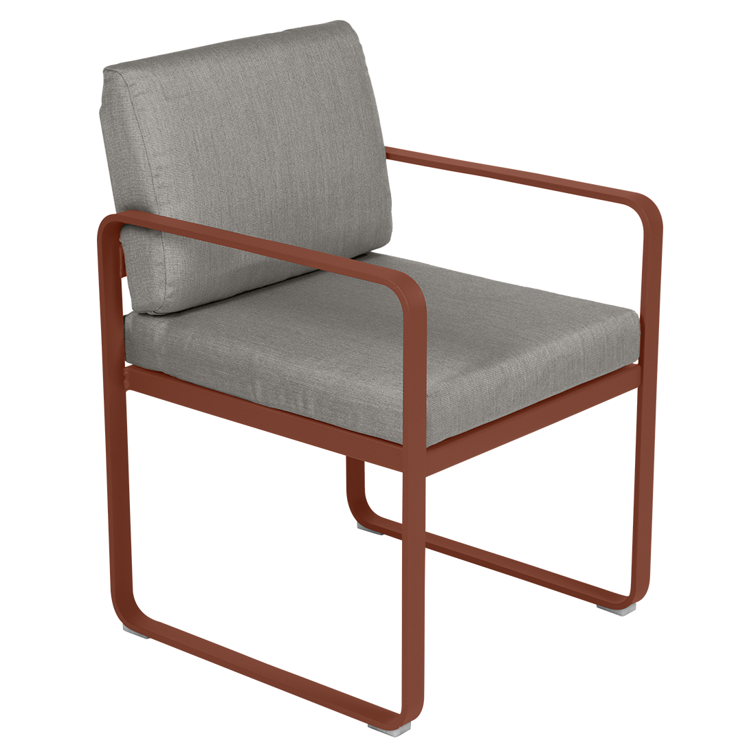 Fauteuil Bellevie Repas — Ocre rouge · Taupe grisé