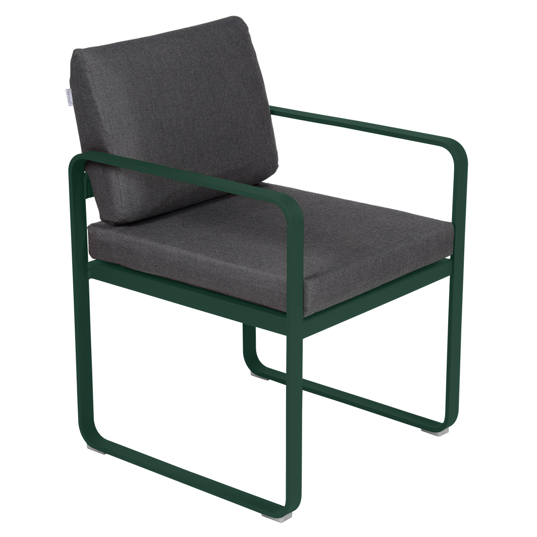 Fauteuil Bellevie Repas — Vert cèdre · Gris graphite