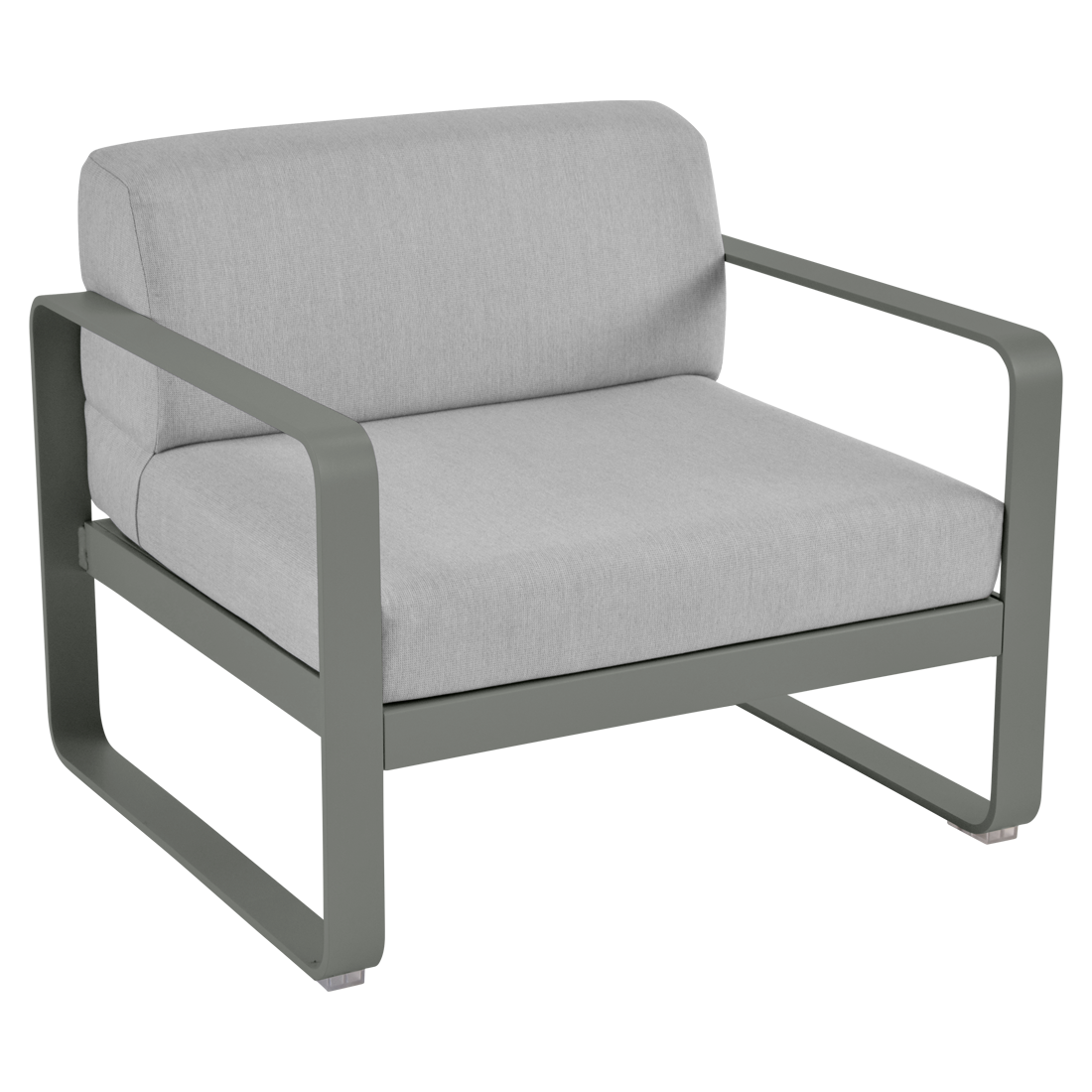 Fauteuil Bellevie — Romarin · Gris flanelle