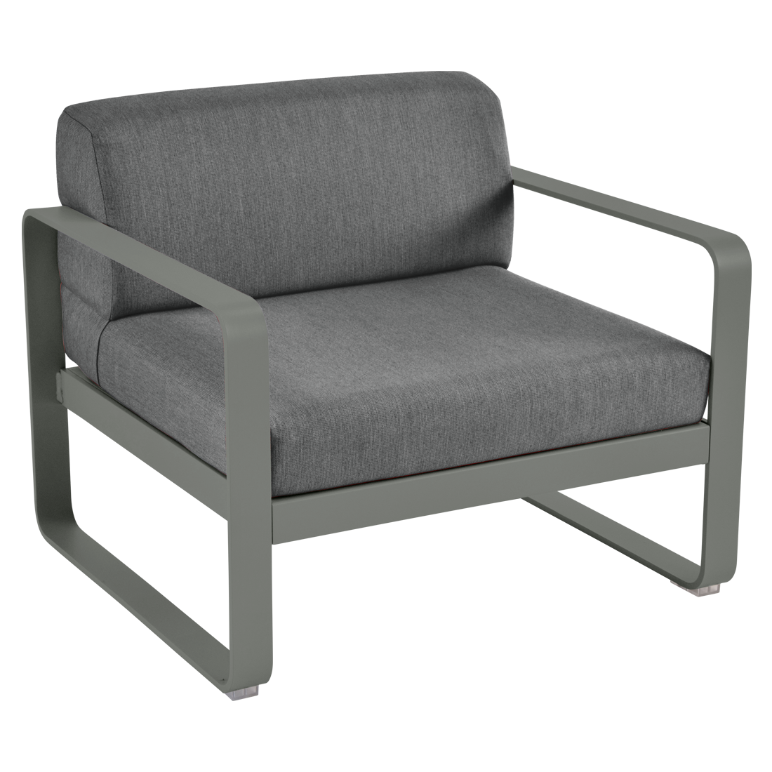 Fauteuil Bellevie — Romarin · Gris graphite