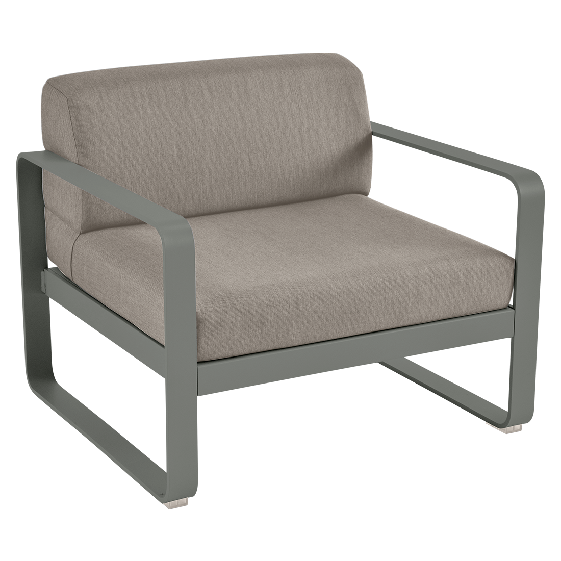 Fauteuil Bellevie — Romarin · Taupe grisé