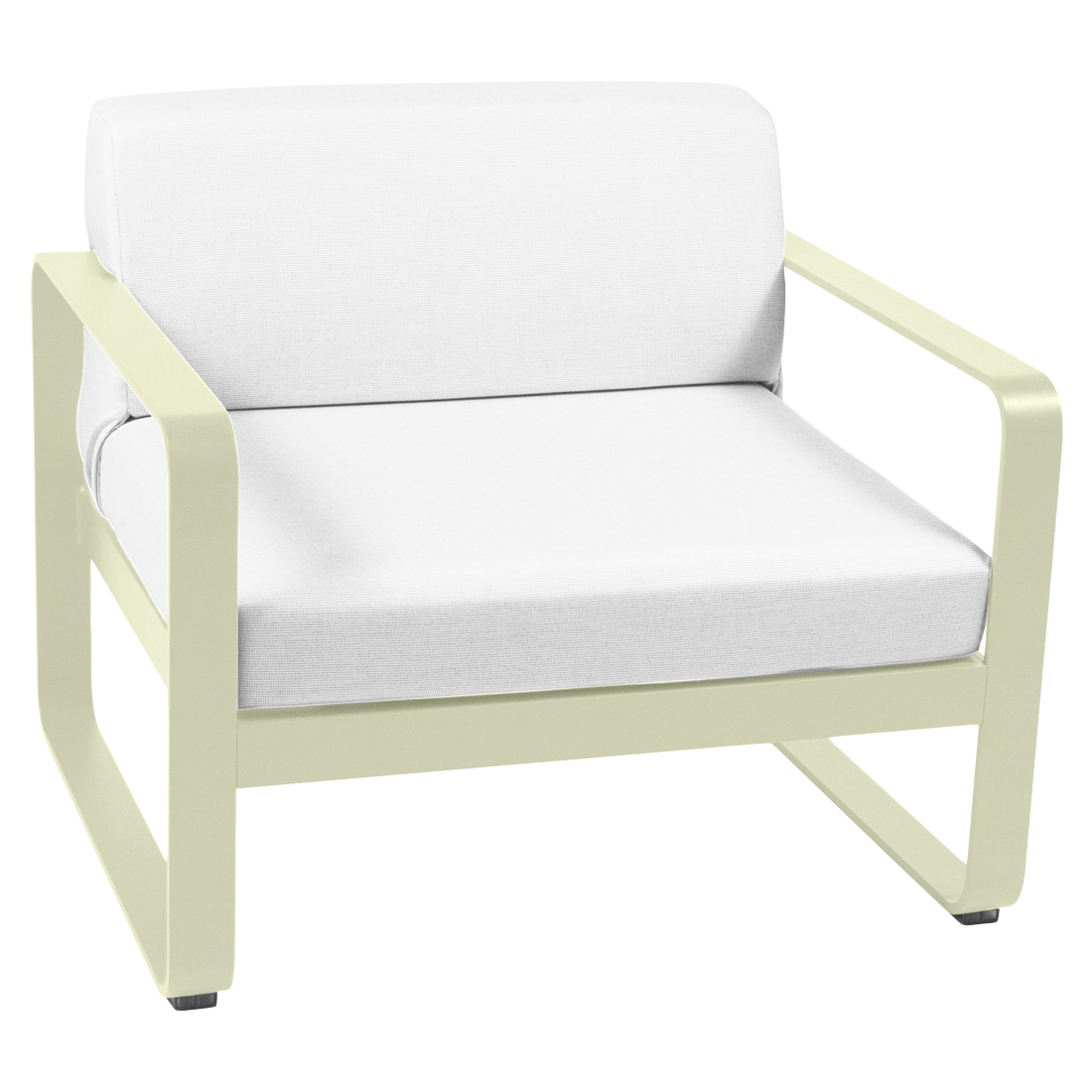 Fauteuil Bellevie — Vert tilleul · Blanc grisé