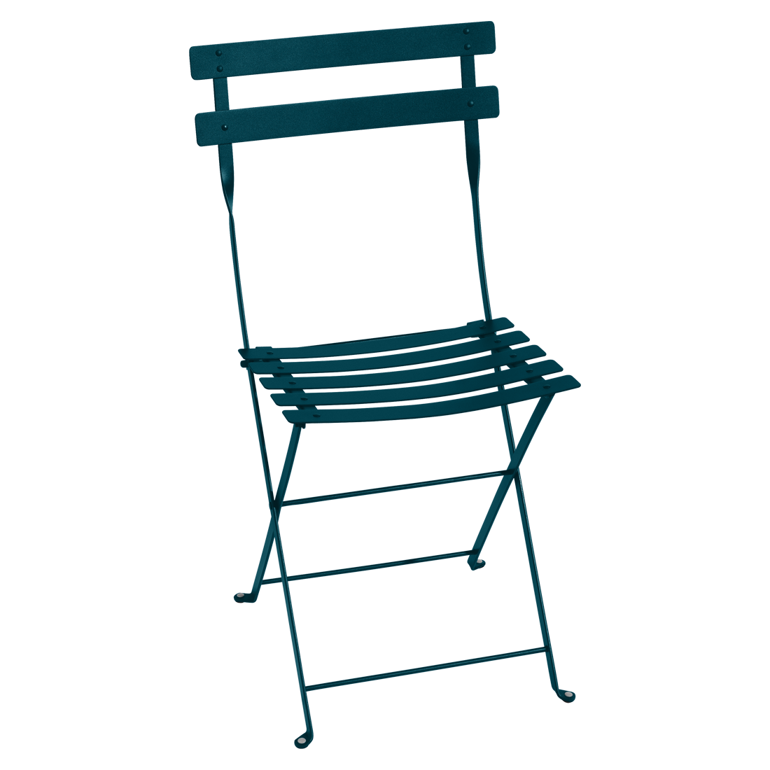 Chaise Bistro Métal — Bleu acapulco