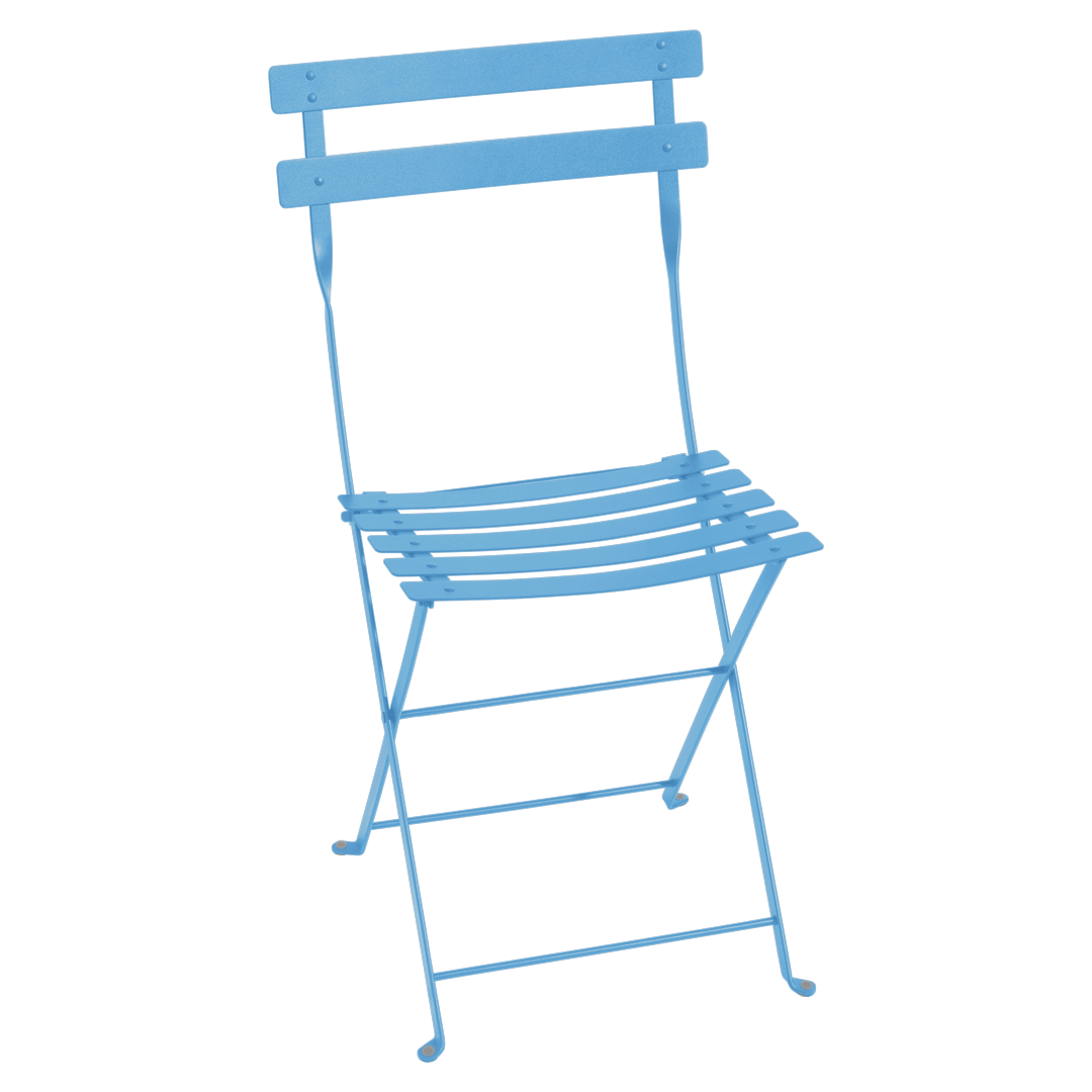 Chaise Bistro Métal — Bleu maya