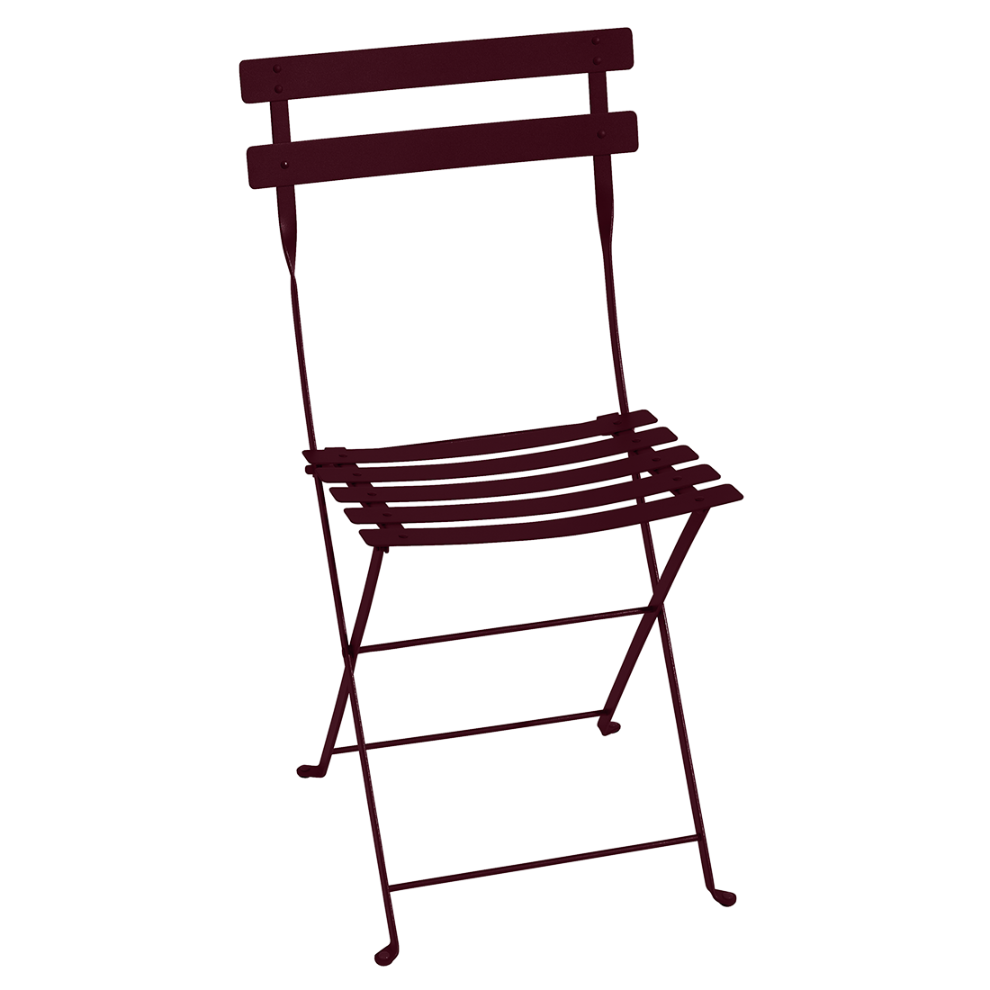 Chaise Bistro Métal — Cerise noire