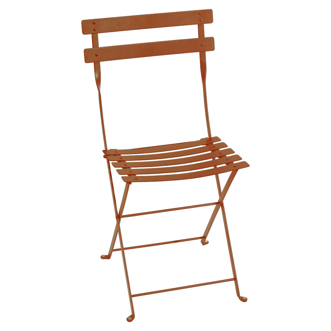 Chaise Bistro Métal — Orange confite