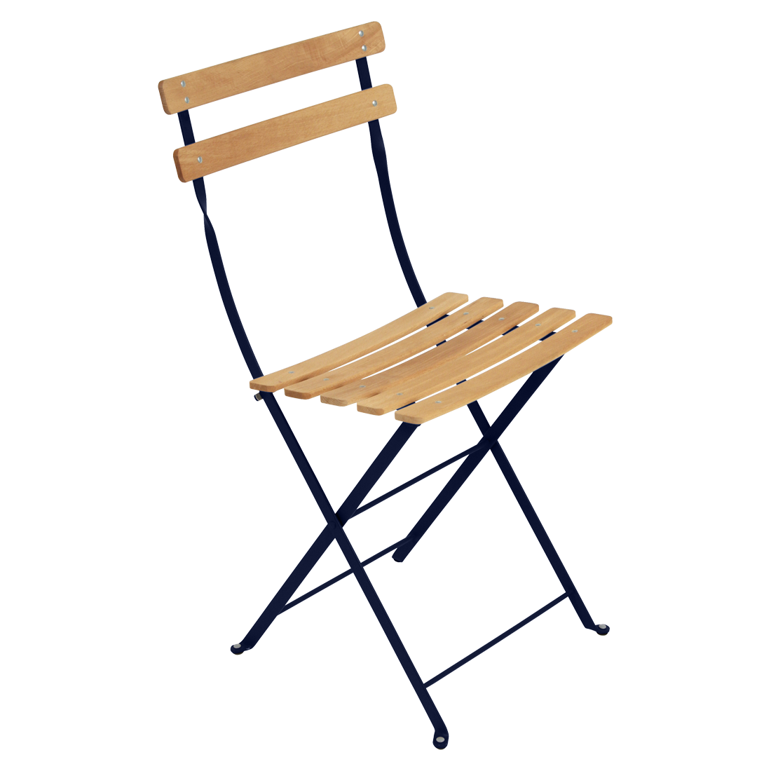 Chaise Bistro Naturel — Bleu abysse