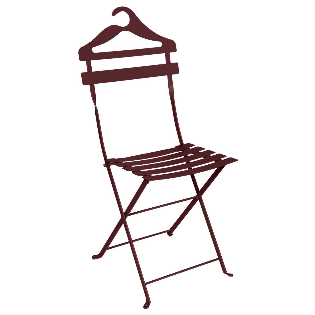 Chaise Bistro Valet — Cerise noire