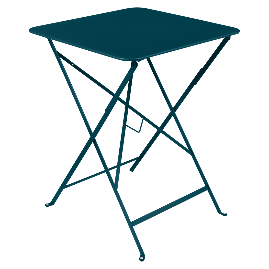 Table Bistro 57 x 57 cm — Bleu acapulco