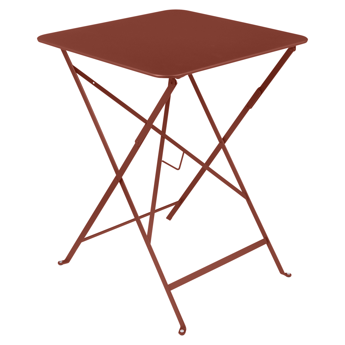 Table Bistro 57 x 57 cm — Ocre rouge