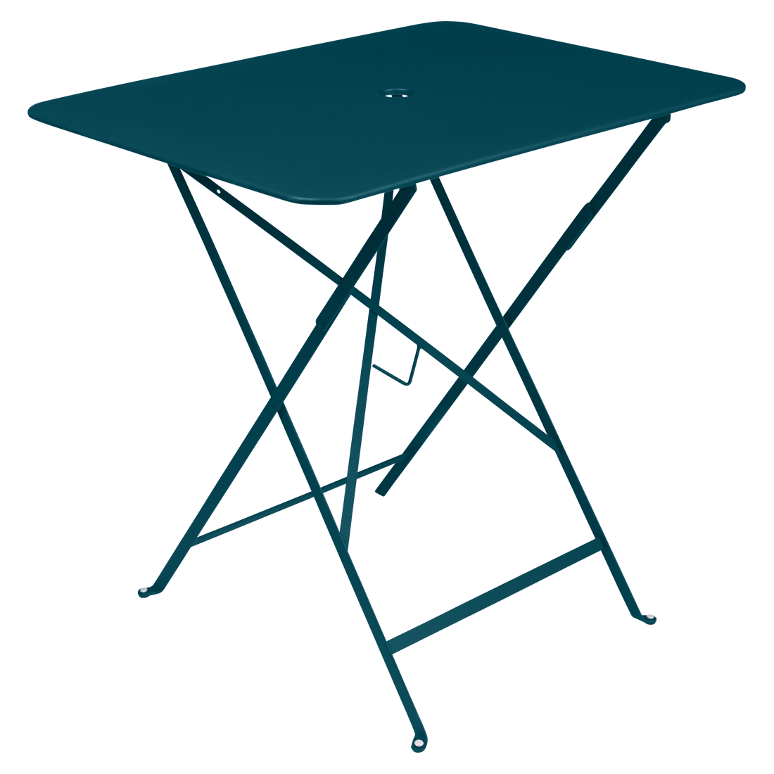 Table Bistro 77 x 57 cm — Bleu acapulco