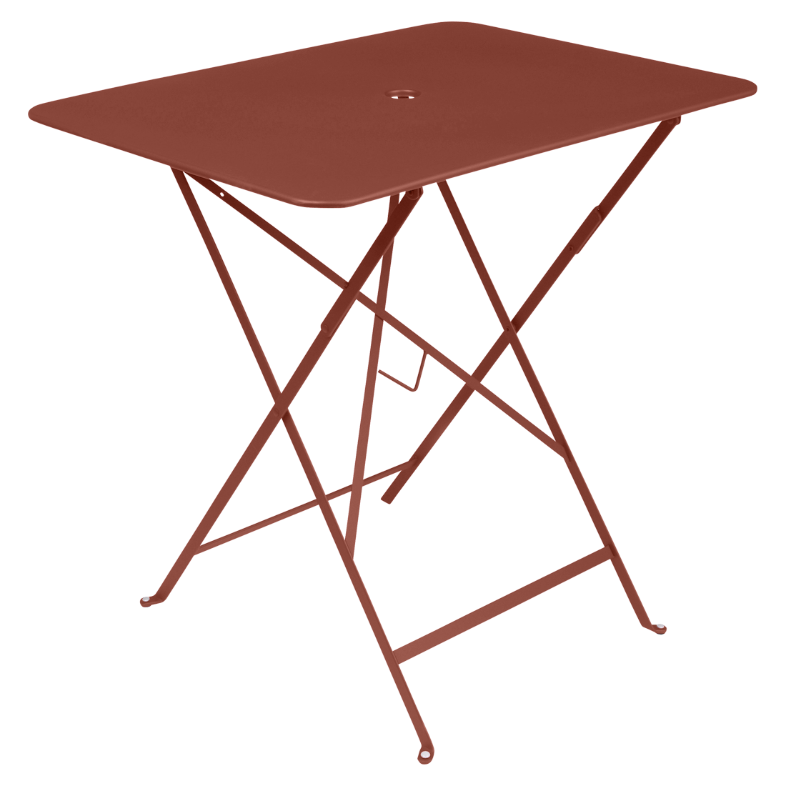 Table Bistro 77 x 57 cm — Ocre rouge