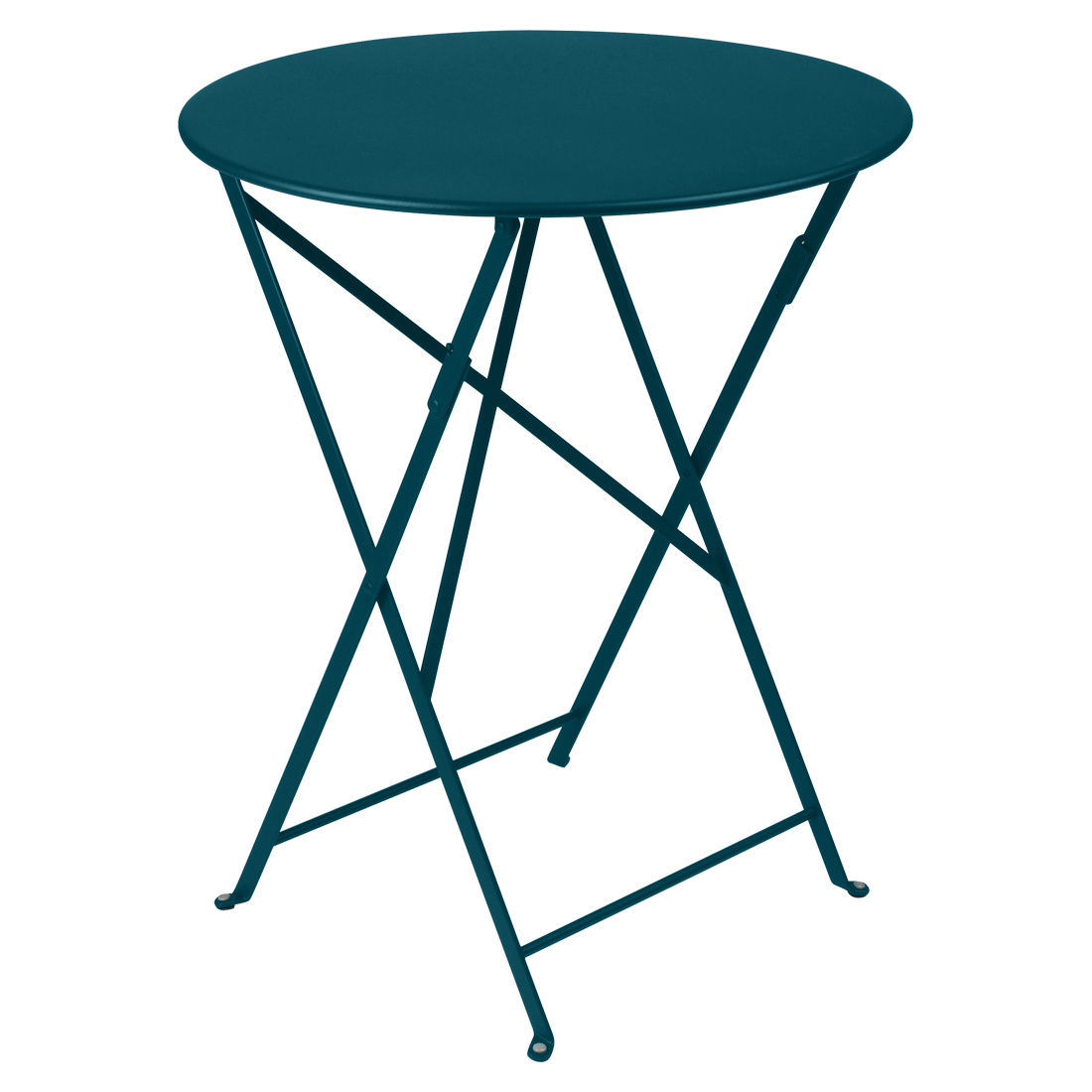 Table Bistro Ø 60 cm — Bleu acapulco