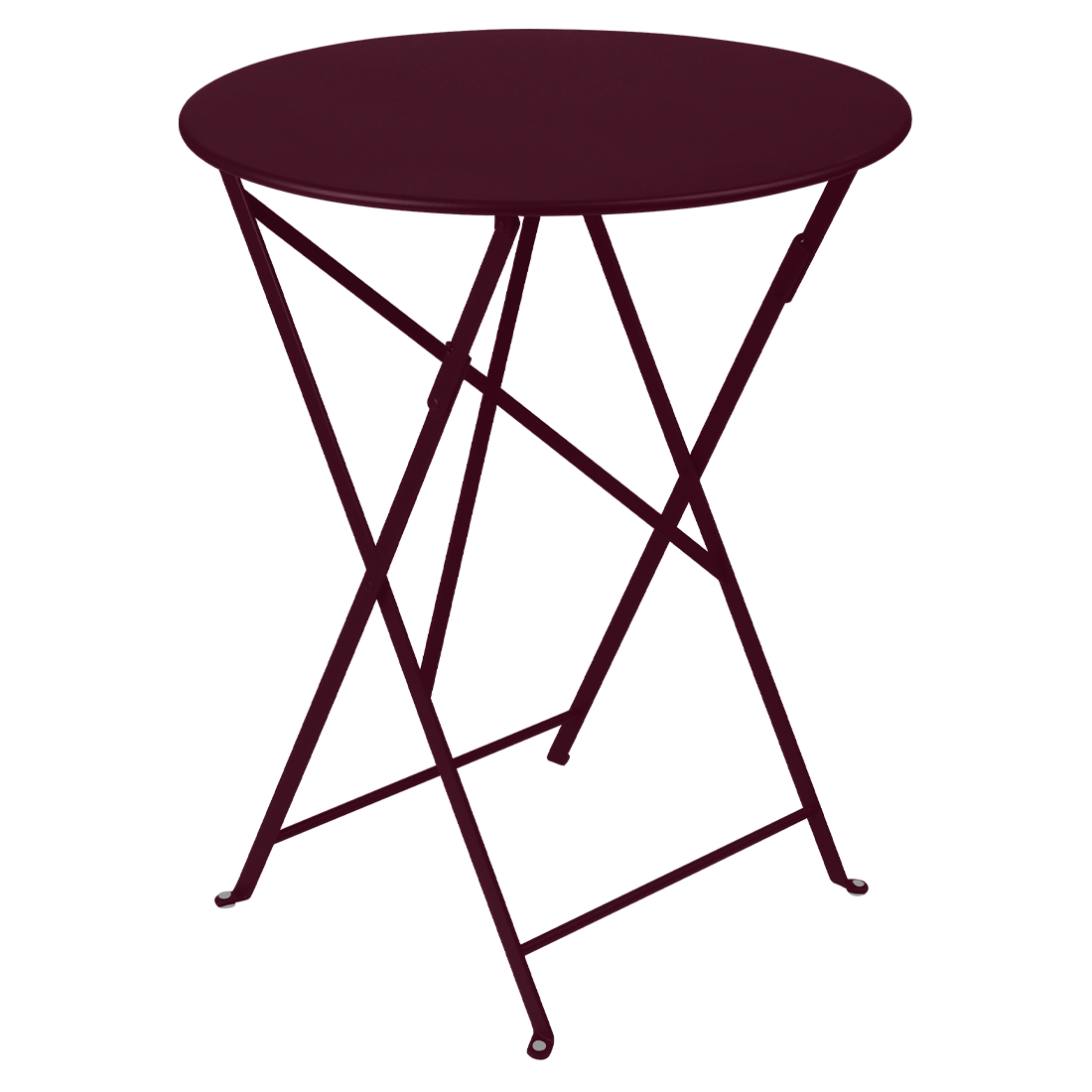 Table Bistro Ø 60 cm — Cerise noire