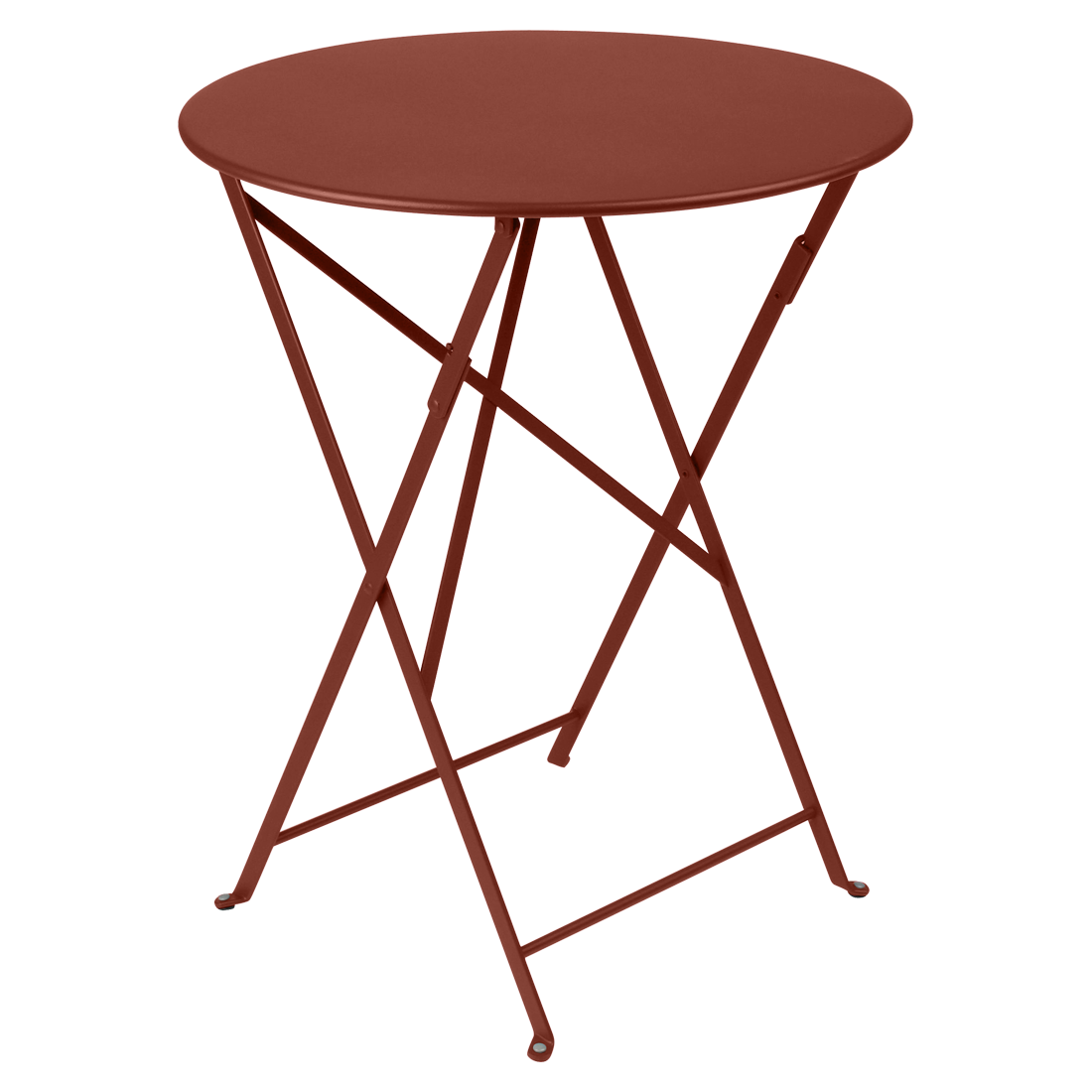 Table Bistro Ø 60 cm — Ocre rouge