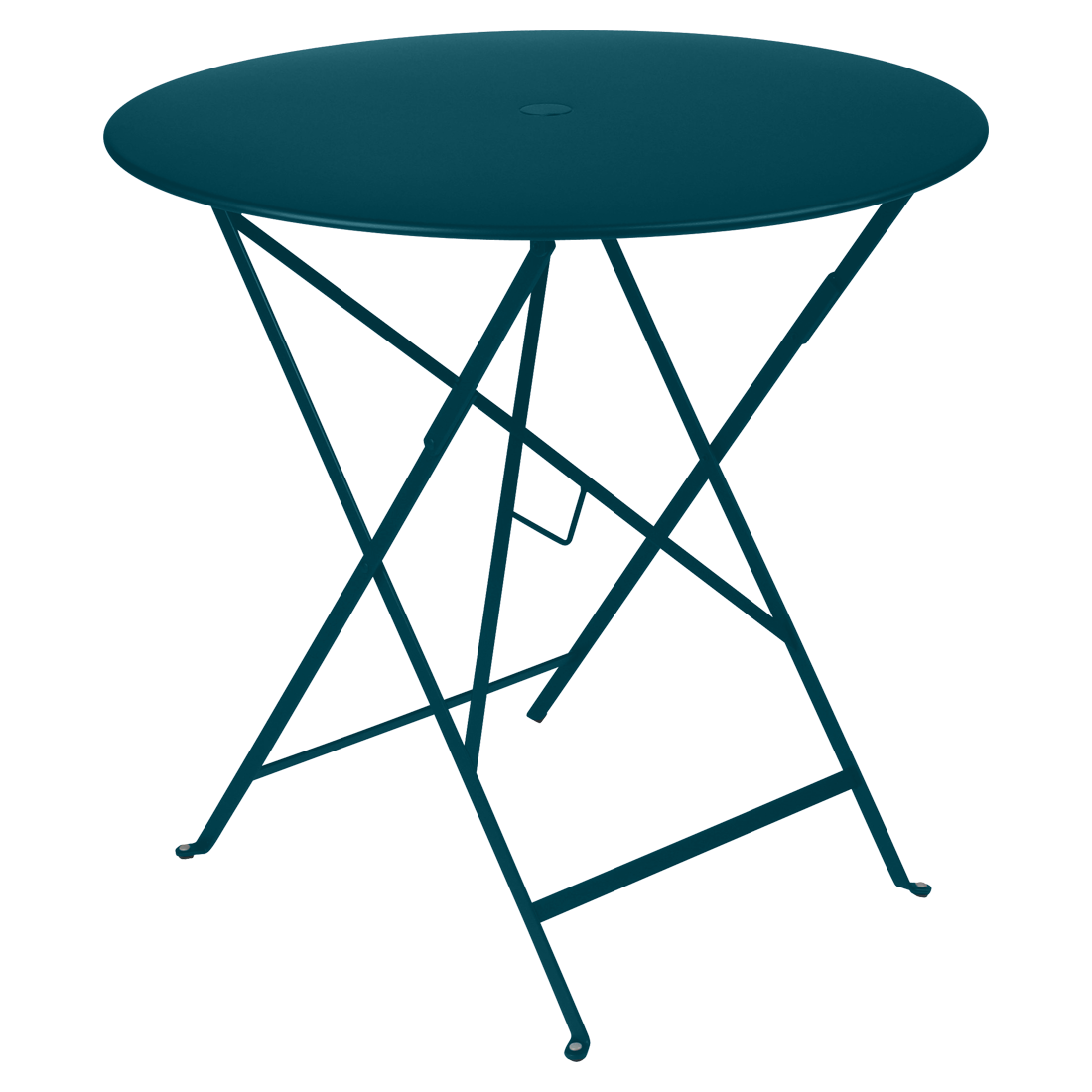 Table Bistro Ø 77 cm — Bleu acapulco