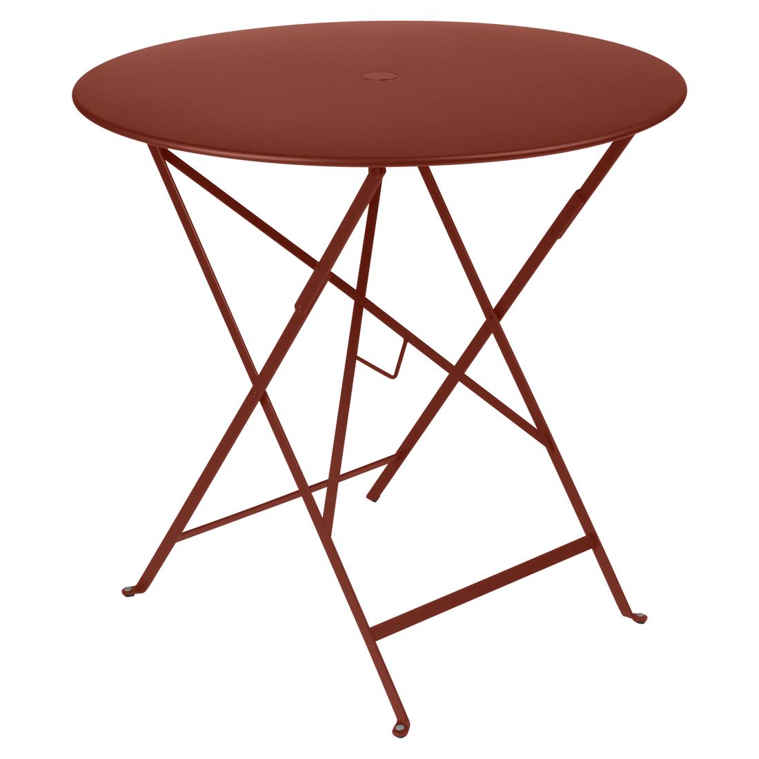 Table Bistro Ø 77 cm — Ocre rouge