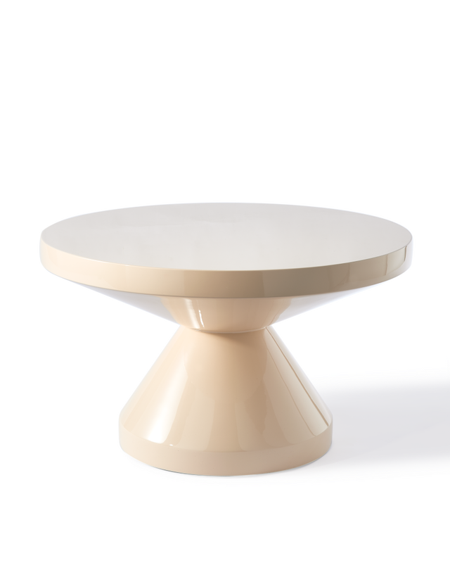 Table basse Zig Zag, beige