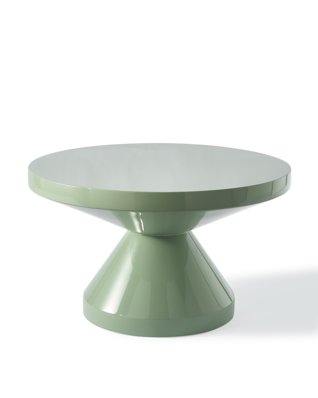 Table basse Zig Zag, olive green