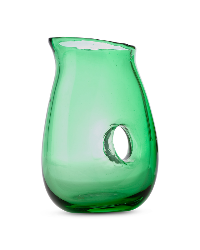Pichet With Hole, dark green