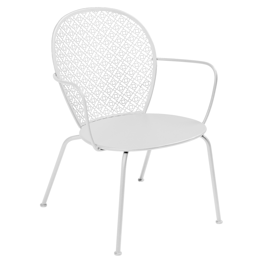 Fauteuil Lorette Bas — Blanc coton