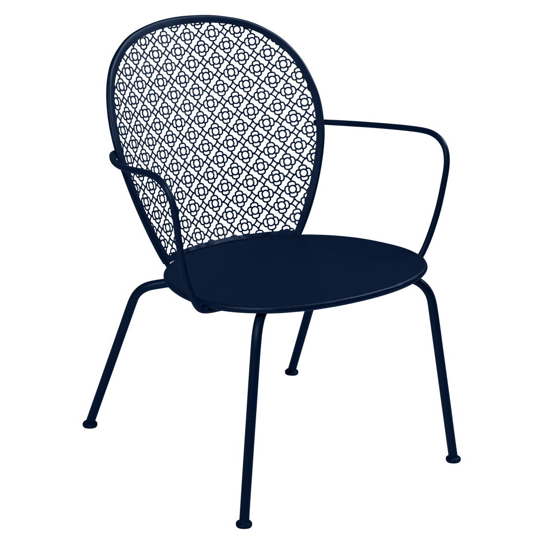 Fauteuil Lorette Bas — Bleu abysse