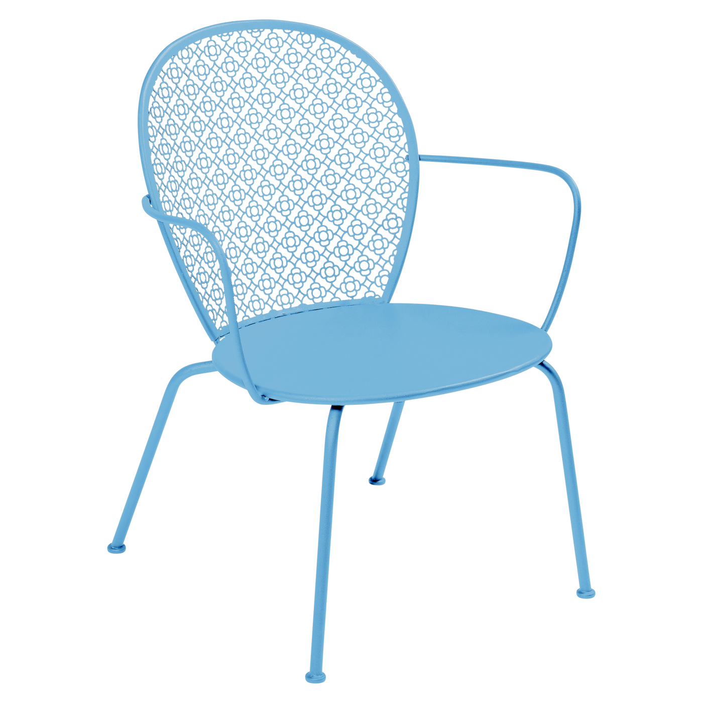 Fauteuil Lorette Bas — Bleu maya