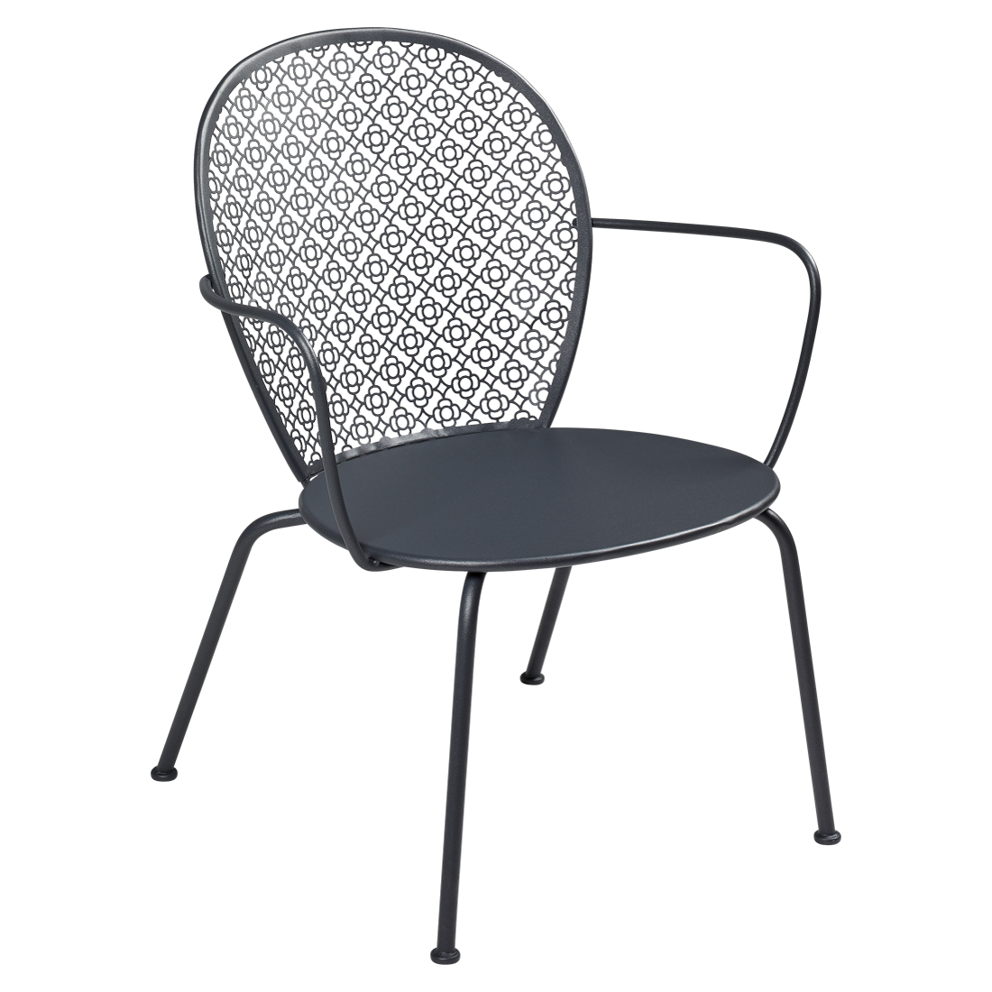 Fauteuil Lorette Bas — Carbone