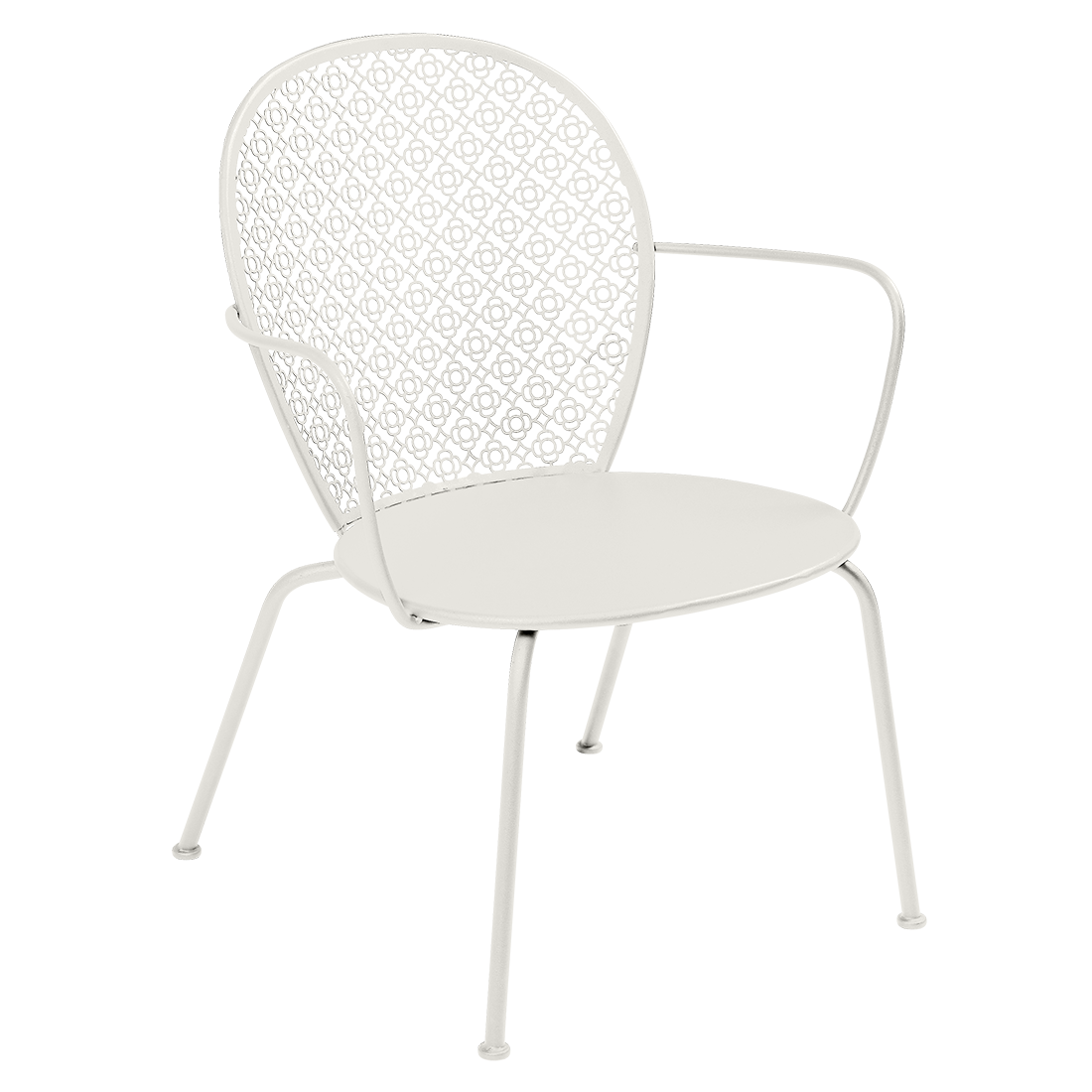 Fauteuil Lorette Bas — Gris argile