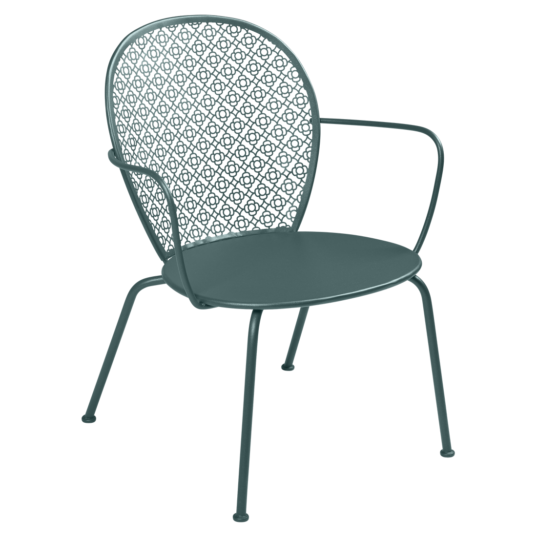 Fauteuil Lorette Bas — Gris orage