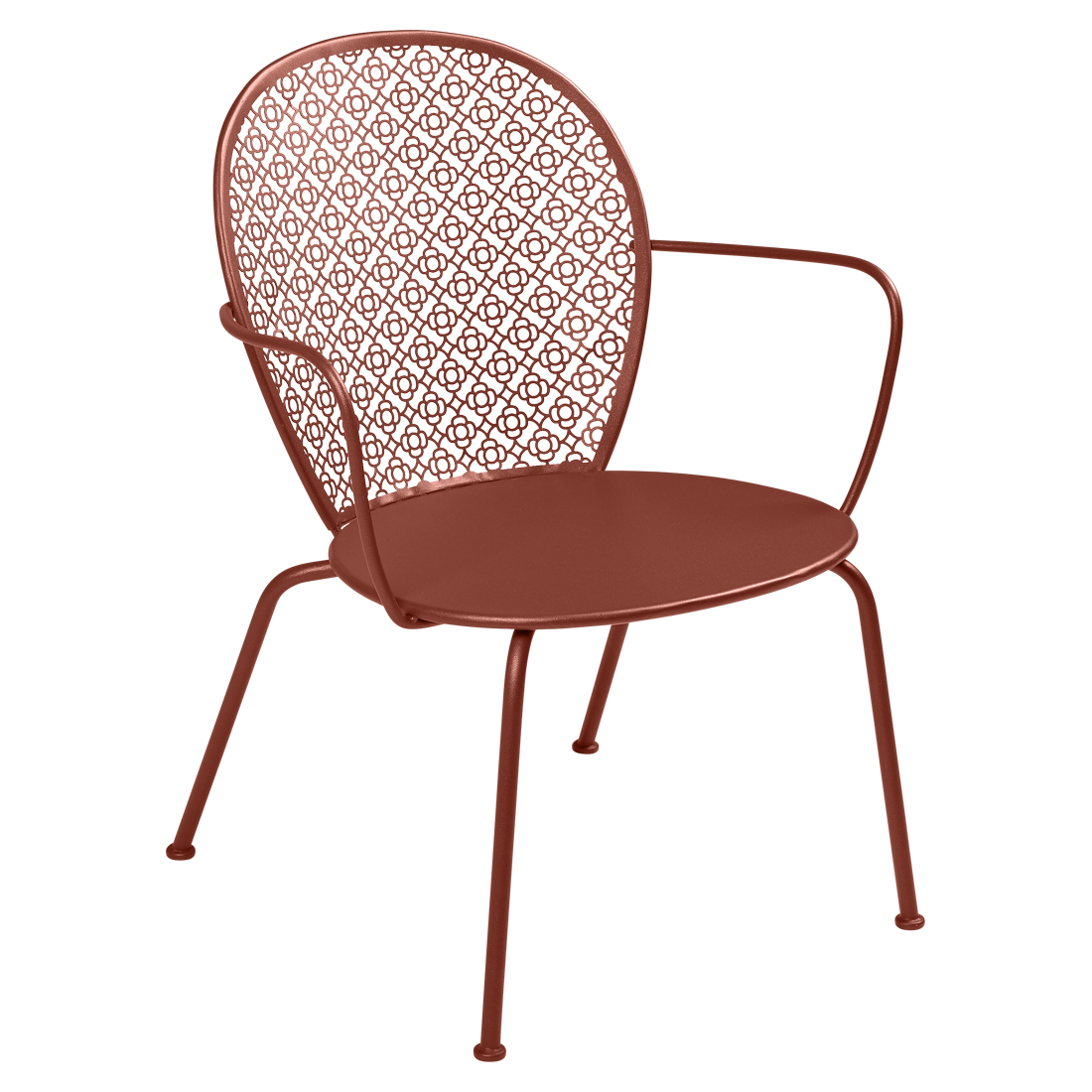 Fauteuil Lorette Bas — Ocre rouge
