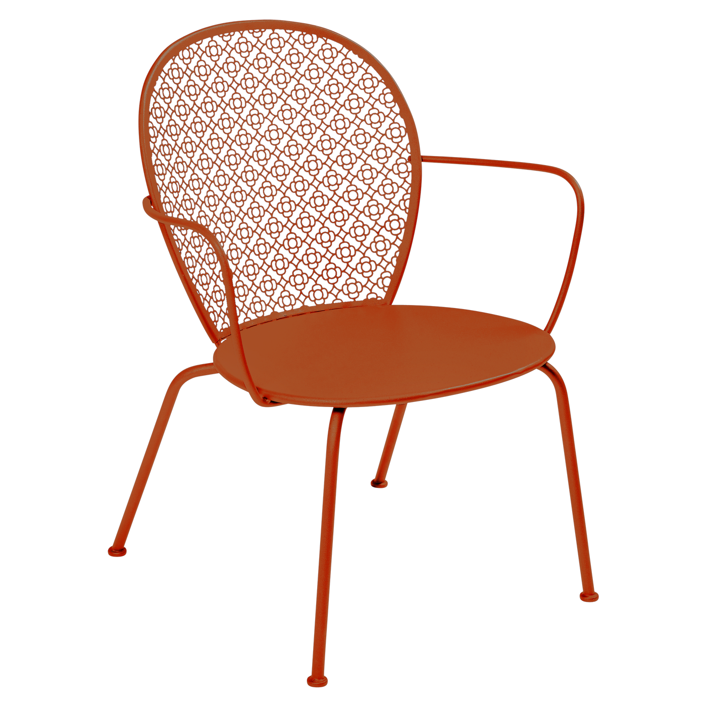 Fauteuil Lorette Bas — Orange confite