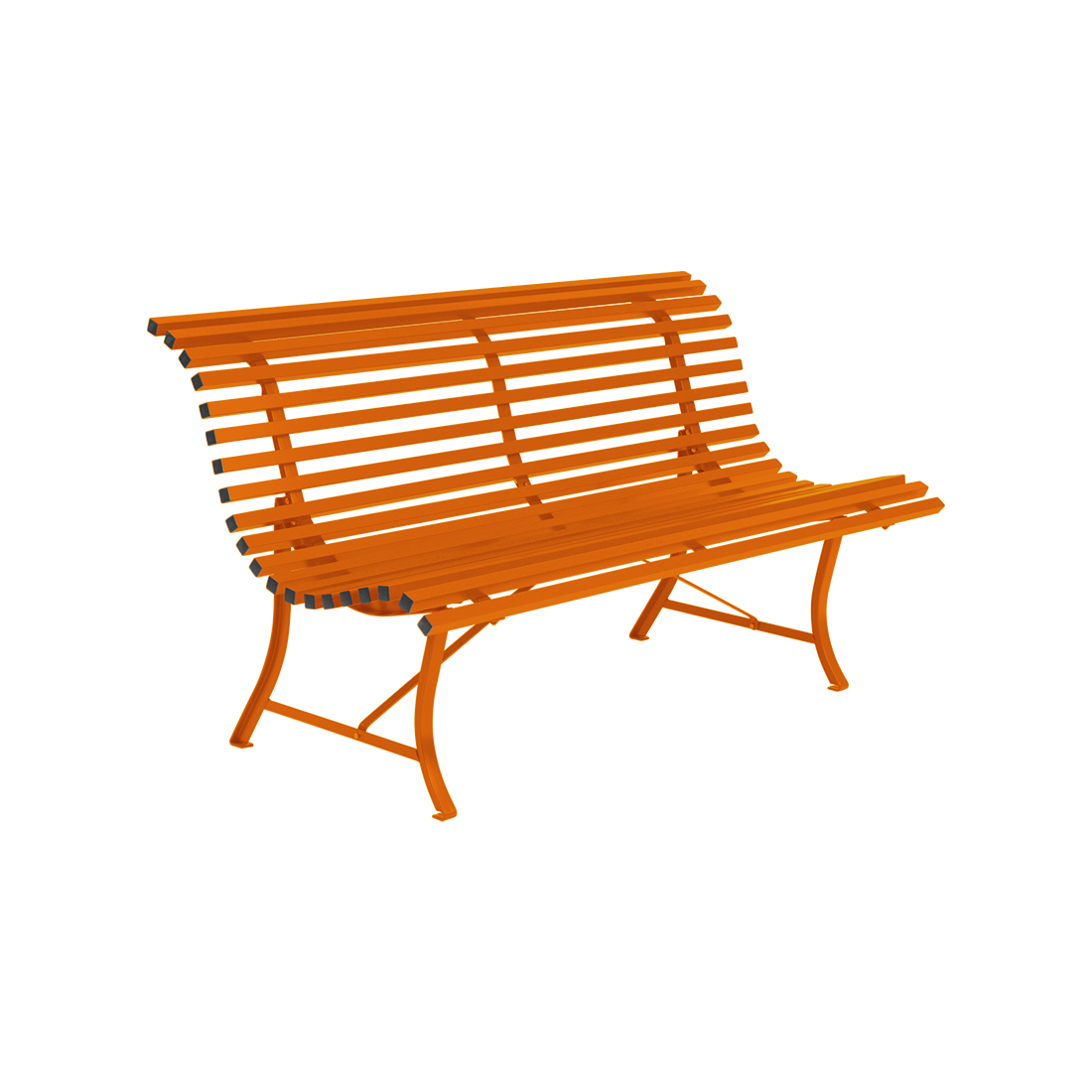Banc Louisiane 150 cm — Orange confite