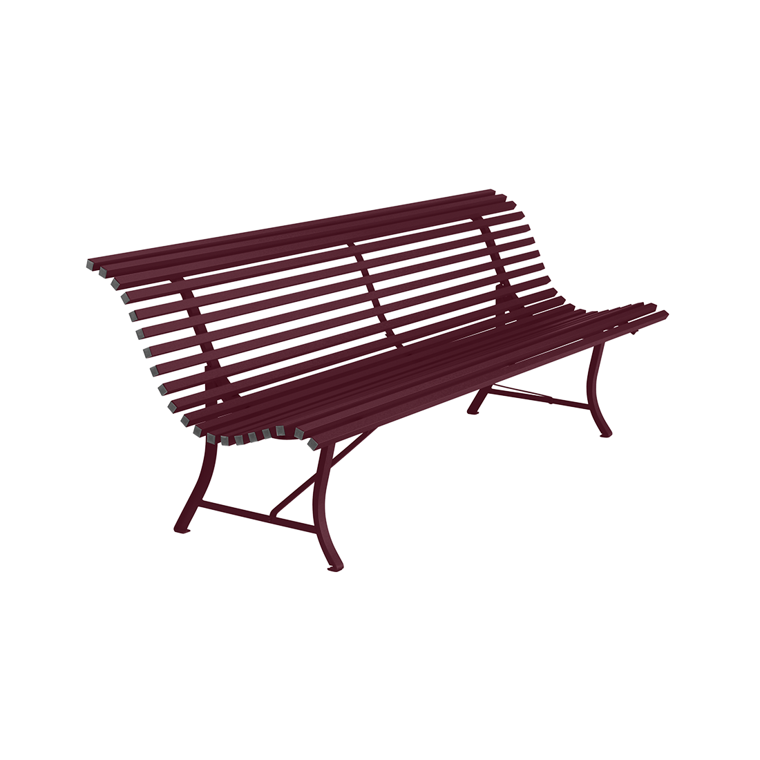 Banc Louisiane 200 cm — Cerise noire