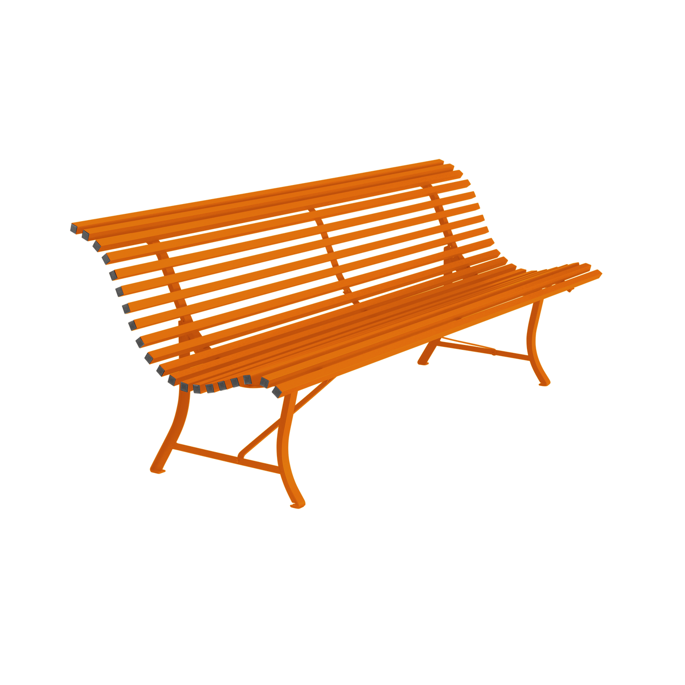 Banc Louisiane 200 cm — Orange confite