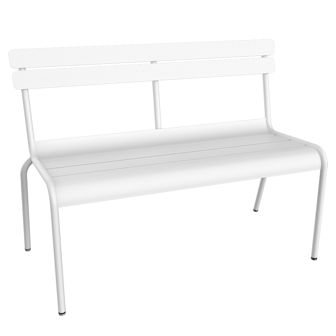Banc Luxembourg À Dossier 2/3 places — Blanc coton