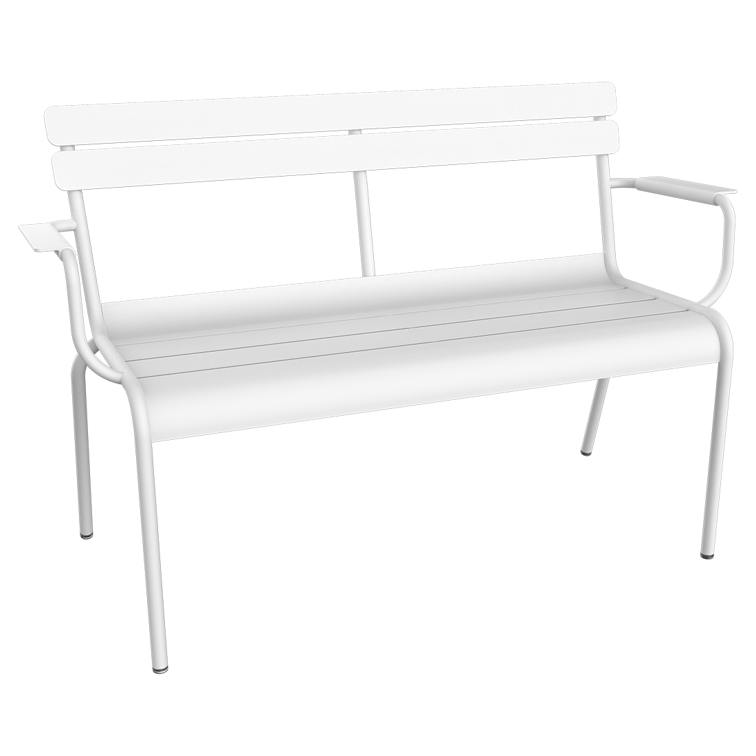 Banc Luxembourg de Jardin 2 places — Blanc coton