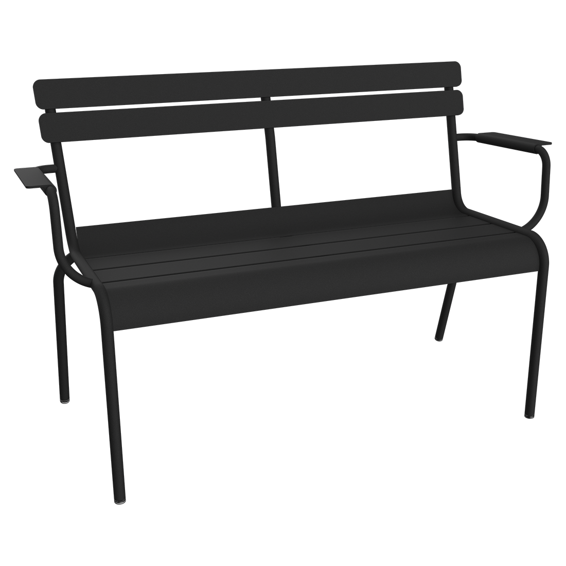 Banc Luxembourg de Jardin 2 places — Carbone