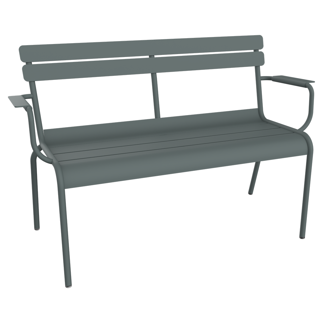 Banc Luxembourg de Jardin 2 places — Gris orage