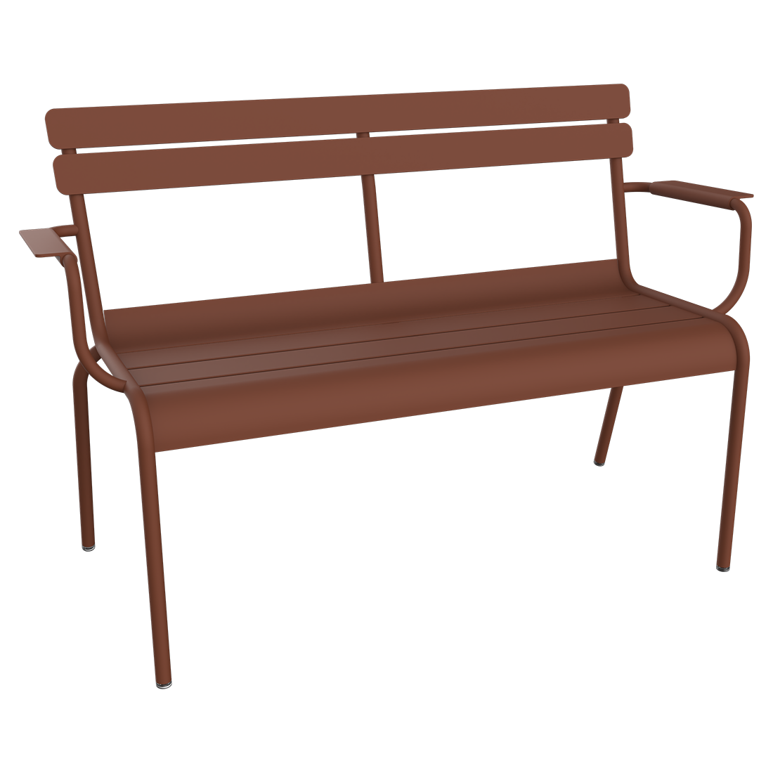 Banc Luxembourg de Jardin 2 places — Ocre rouge