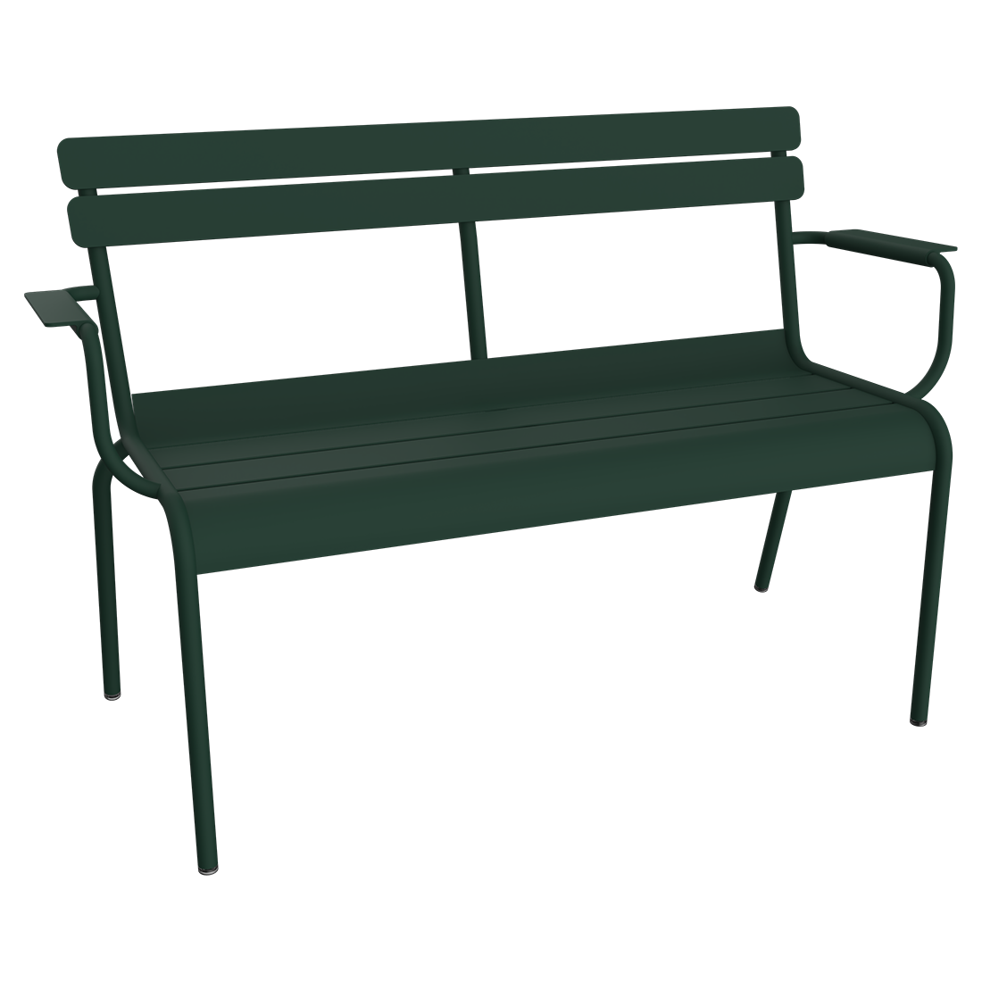 Banc Luxembourg de Jardin 2 places — Vert cèdre