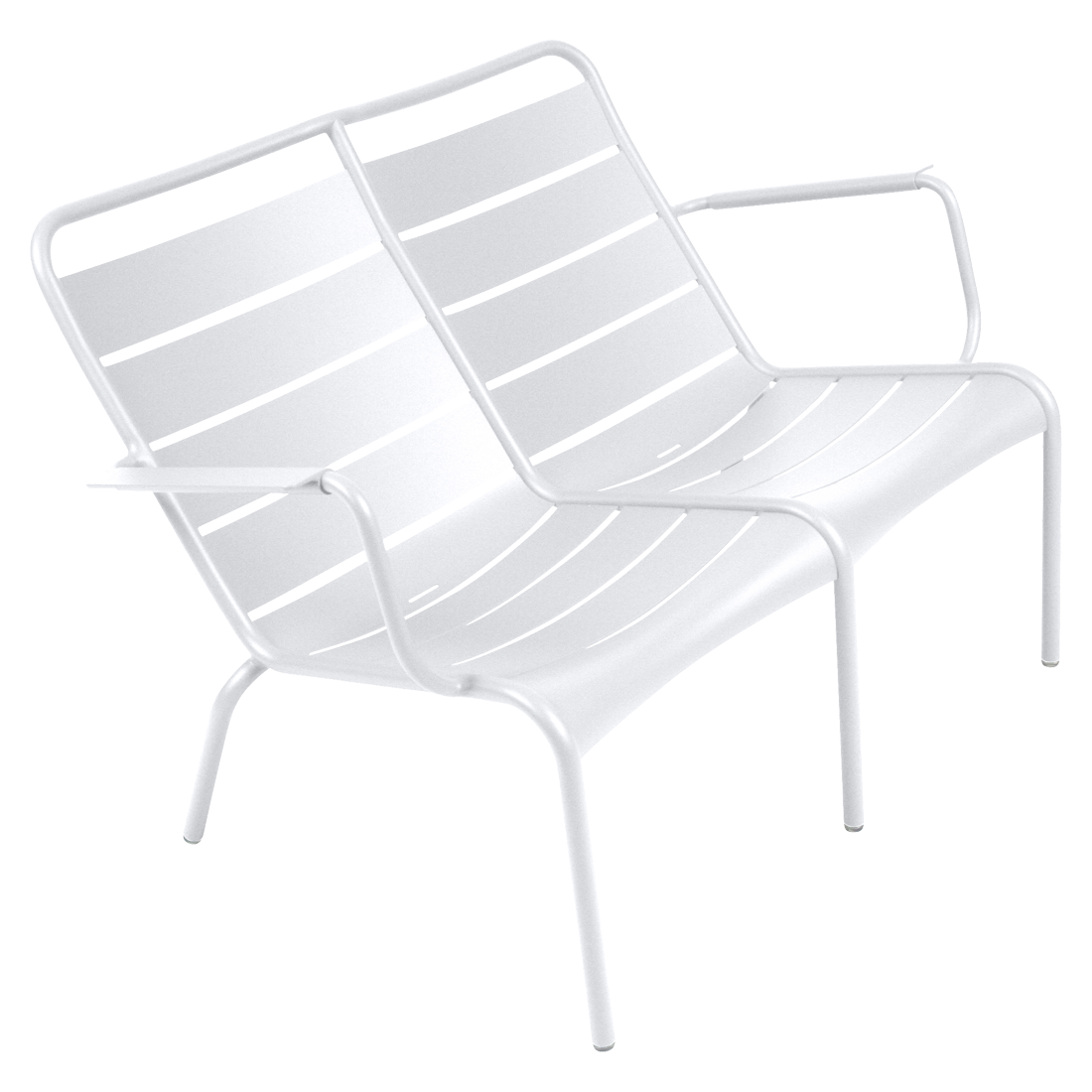 Fauteuil Luxembourg Bas Duo — Blanc coton
