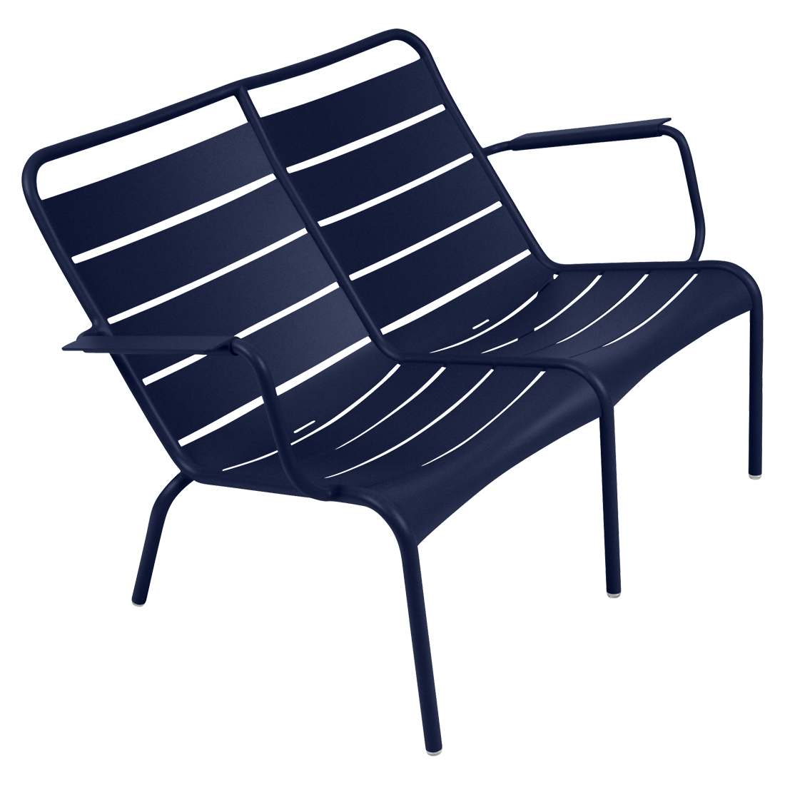 Fauteuil Luxembourg Bas Duo — Bleu abysse