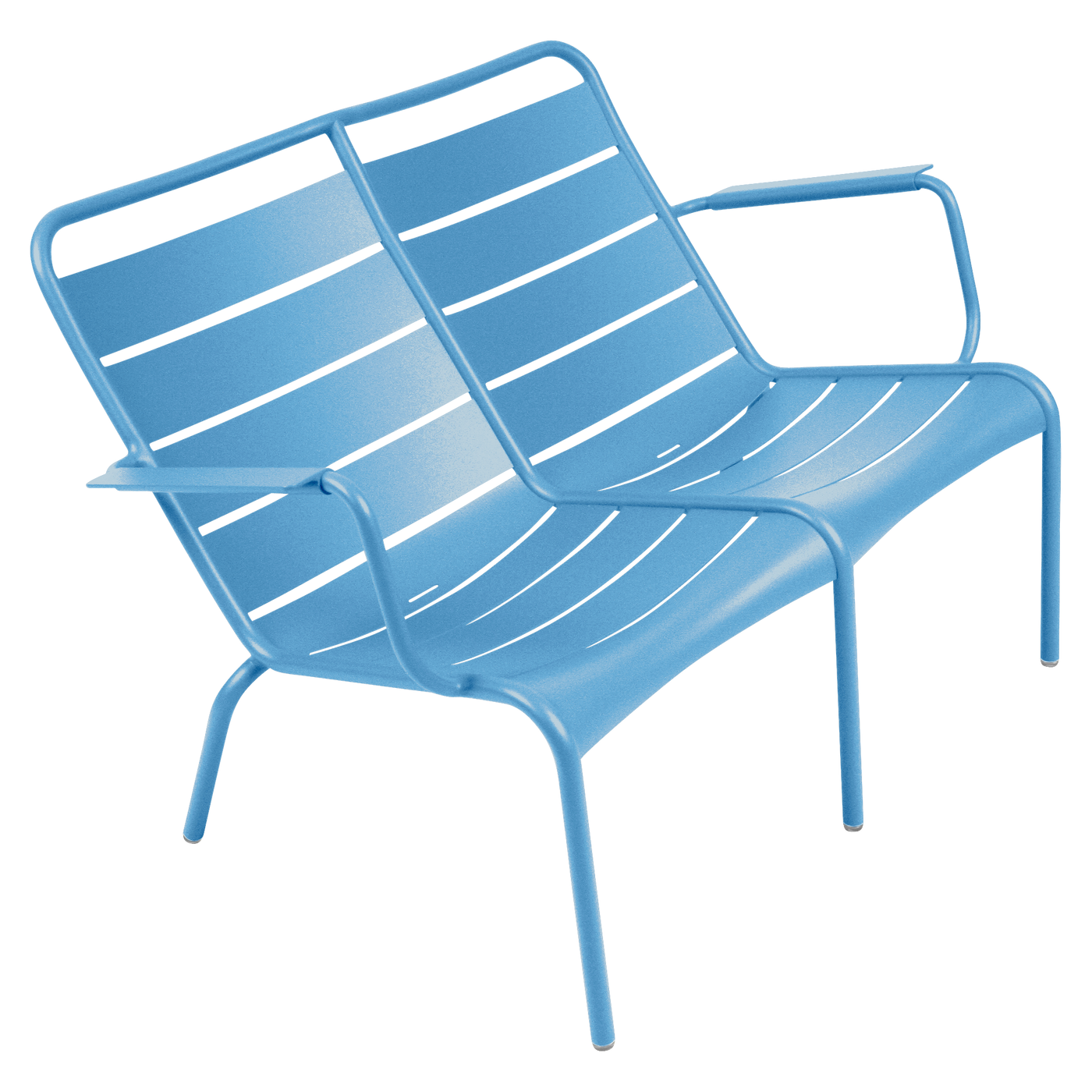 Fauteuil Luxembourg Bas Duo — Bleu maya