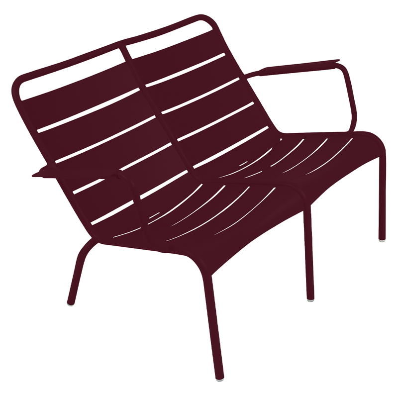Fauteuil Luxembourg Bas Duo — Cerise noire
